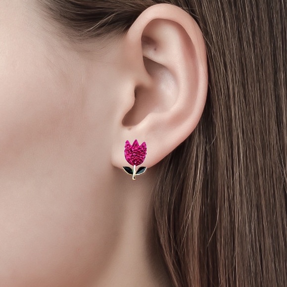 Betsey Johnson Tulip Earrings - Picture 7 of 7